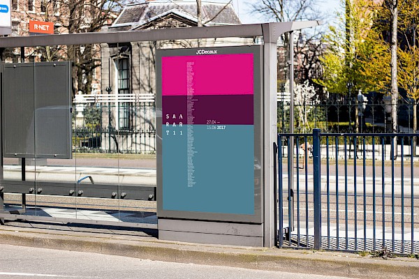 Grafikdesign für die Landeskunstausstellung des Saarlandes. Citylight.