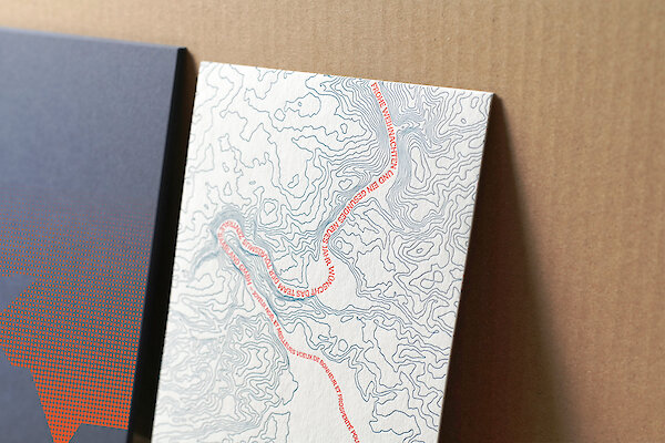 Grafikdesign für die Tourismus Zentrale Saarland. Weihnachtskarte, gedruckt an der Korrex Stuttgart