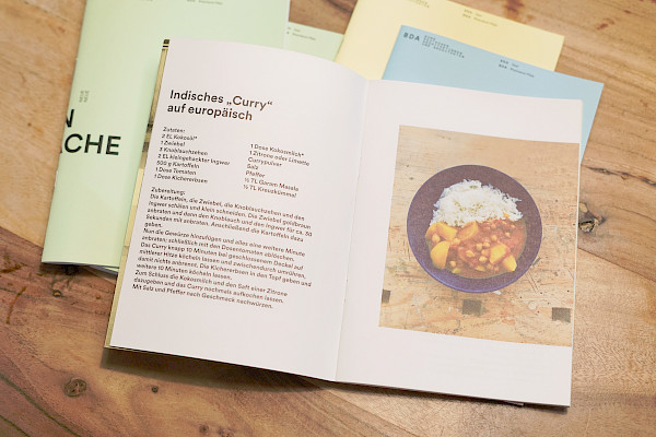 Grafikdesign für den BDA Rheinland-Pfalz / Saar. Broschüren Küchengespräche