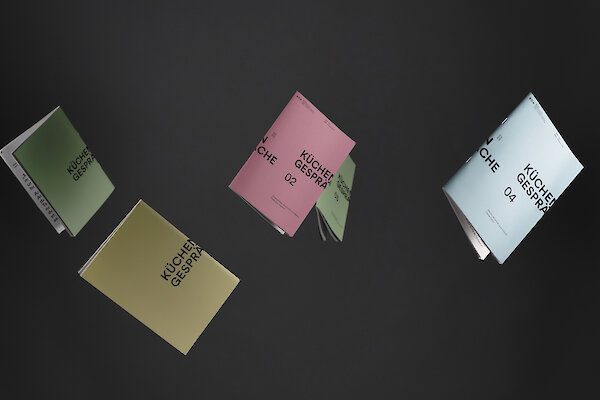 Grafikdesign für den BDA Rheinland-Pfalz / Saar. Broschüren Küchengespräche